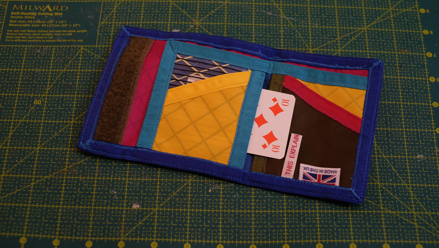 Ready-to-Ship Wood Green Wallet #10 open inner