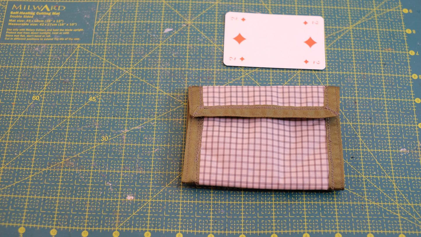 Ready-to-Ship Wood Green Wallet #2 closed front