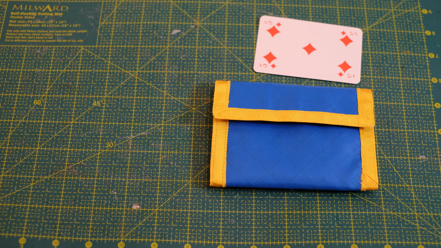 Ready-to-Ship Wood Green Wallet #5 closed front