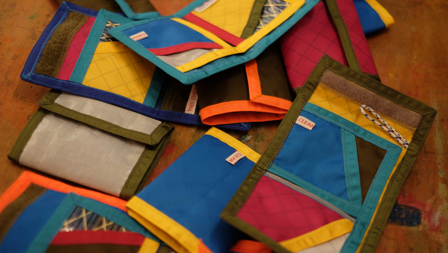 Selection of Ready-to-Ship Wood Green Wallets