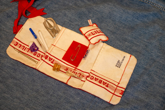 Hussif - Handmade Heirloom Sewing Kit from virgin vintage French linens